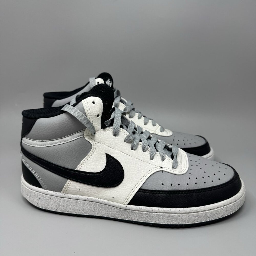 Nike Court Vision Next Nature Mid Gray Sneakers Shoes Men Size 8 DN3577-002